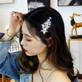 thumbnail image 2 of Women 7 Stars RhinestoneCrystal Hair Clips Clamp Barrette 2024 Slide Hair, 2 of 9
