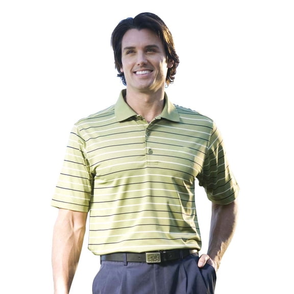 Monterey Club Men's Cape Stripe Jersey Golf Polo Shirt #1626