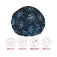 thumbnail image 5 of Kdxio Dandelions Print Shower Cap for Women,Elastic and Reusable,Double Waterproof Layers Bathing Hat, 5 of 6
