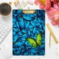 thumbnail image 4 of FMSHPON Beautiful Butterfly Clipboard Hardboard Wood Nursing Clip Board and Pull for Standard A4 Letter 13x9 inches, 4 of 5