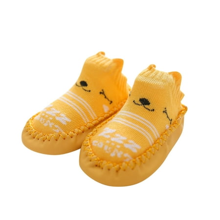 

Baby Boys Girls Cartoon Floor Non-Slip Walking Shoes First Kids Shoes The Socks Shoes