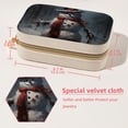 thumbnail image 5 of Christmas Snowman Retro Velvet Portable Jewelry Stand with Removable Compartment - Travel Organizer, Earring Holder, and Organizer Box - Gift, 5 of 7