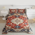 thumbnail image 2 of Manfei Vintage Western Damask Bedding Comforter Set, Mystic Bohemian Style Twin Comforter Sets, Vintage Aztec Reversible Bedding Set, Breathable Home Decor, 2pcs, 2 of 8
