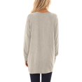 thumbnail image 6 of Womens 2023 Fall Long Sleeve T-Shirts Casual Tunic Tops for Leggings Loose Soft Blouses with Pocket, 6 of 7