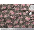 thumbnail image 3 of Soimoi Cotton Duck Fabric Leaves & Rose Floral Print Fabric by the Yard 42 Inch Wide, 3 of 3