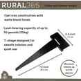 thumbnail image 4 of Rural365 Triangle Door Hinge 4Pk - Heavy Duty 12in Farmhouse Style Door Hinges, 4 of 7