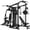 220LB Home Gym Packages, variant on Dual-Station Smith Machine Home Gym, 140LB Weight Stack with LAT Pull-Down & Leg Press, All-in-One Workout Station for Couples & Family Strength Training
