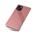 thumbnail image 6 of Wallet Phone Case for Apple iPhone 13 6.1-inch,Shockproof Leather Magnetic Folio Flip Kickstand Credit Card Slots Cash Pocket Protective Cover For iPhone 13,Rosegold, 6 of 12
