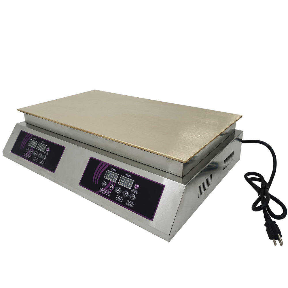 Dual Station Waffle Griddle Countertop Souffle Making Machine Non-Stick Muffin Baker Pancake Maker 110V 26.3*13.8 Inch