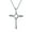 Silver, variant on Womens Ribbon Twist Infinity Cross Pendant Necklace CZ Sterling Silver for Teens