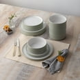 thumbnail image 2 of Noritake ColorTex Stone Sage 12-Piece Dinnerware Set, Service for 4, 2 of 7