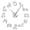 Silver,37inch, variant on Zodiac Signs Wall Art Stickers Exclusive Wall Clock Constellation DIY Giant Wall Clock Astrology Hanging Clock Watch Home Decor(Gold,27inch)