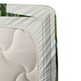 thumbnail image 3 of Ambesonne Beach Fitted & Top Sheet Set with Sham, Palms and Ocean Summer, White Green and Blue, 3 of 4