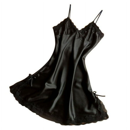 FANTADOOL Sexy Womens Lingerie Silk Robe Dress Babydoll Nightdress Nightgown Sleepwear New