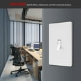 thumbnail image 4 of ENERLITES Screwless Toggle Switch Wall Plate, Child Safe Light Switch Cover, Standard Size 1-Gang 4.68" x 2.93", Unbreakable Polycarbonate Thermoplastic, UL Listed, SI8811-W, Glossy, White, 4 of 5