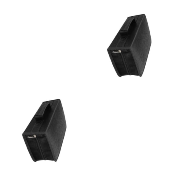 Organizador de Discos CD DVD Seitruly Premium Bolsa de almacenamiento Duradero y elegante Negro 2piezas