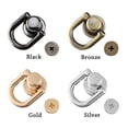 thumbnail image 3 of Hardware Accessorie Bag Screw Nail Bag Snap Leather Craft Metal Bag Rivet Nail Buckle Studs Button Handbag Belt Connector SILVER, 3 of 8