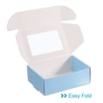 thumbnail image 4 of Uxcell 3.5"x2.5"x1" Paper Soap Box with Window Homemade Soap Boxes Rectangle Presents Packaging Boxes, Blue 30 Pack, 4 of 6