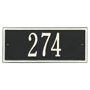 Personalized Whitehall Hartford 1-Line Mini Wall Plaque in Black/White