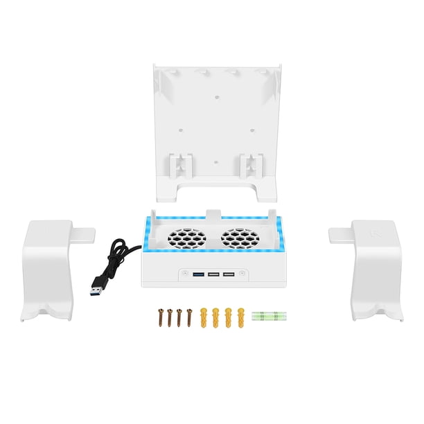 Base de ventilador de refrigeración de soporte Vertical para XBOX Series S, soporte de montaje de muelle montado en la pared, Base de refrigeración, estante de almacenamiento con mango de juego