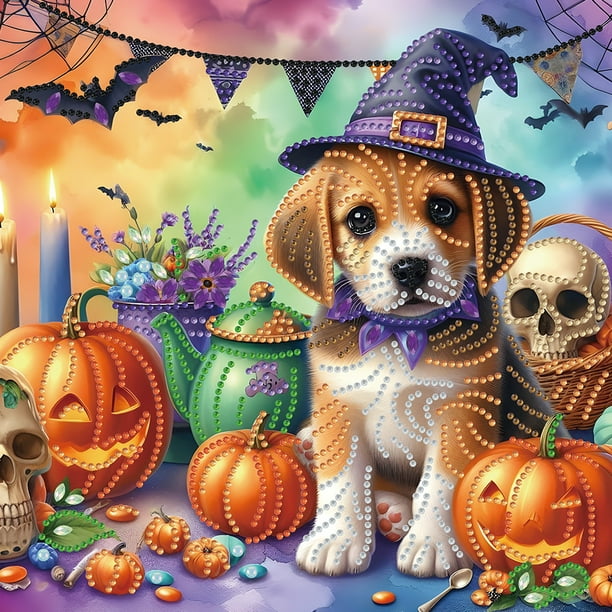 5D DIY Con Forma Especial Parcial Arte Halloween 30x30cm