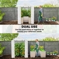 thumbnail image 4 of Outsunny Greenhouse with Raised Garden Bed, Outdoor Greenhouse, White, 4 of 10