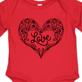 thumbnail image 4 of Inktastic Valentine's Day Love Decorated Heart Boys or Girls Long Sleeve Baby Bodysuit, 4 of 5