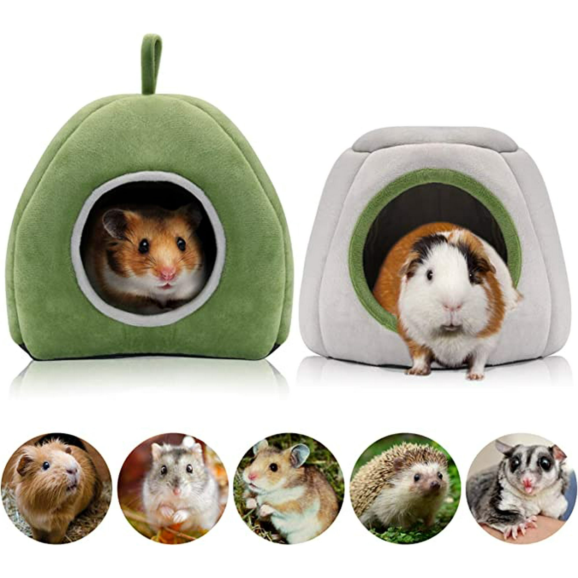 Yaohui Guinea Pig Bed 2 Pack Washable Guinea Pig Cage Accessories Small Animal Bed Hideout For Guinea Pig Chinchilla Hamsters Yh