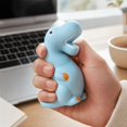 thumbnail image 4 of Dinosaur Squishy Toy, Light Blue Cartoon Dino Stress Squeeze Ball, Crunchy Sound Slow Rising Relief Fidget Toy, Anxiety Sensory Ball for Adults, Random Color Christmas Gift, 4 of 4