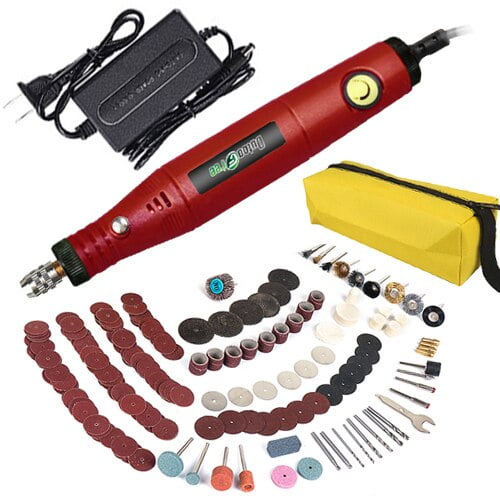 Mini taladro eléctrico de 18V, pluma de tallado de velocidad Variable, herramientas rotativas, bolígrafo grabador para pulir, accesorios Dremel yaoshenbao LED
