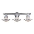 thumbnail image 1 of ElkGroup International 17052/3 Retrospective 3-Light Bath Bar In Polished Chrome, 1 of 1