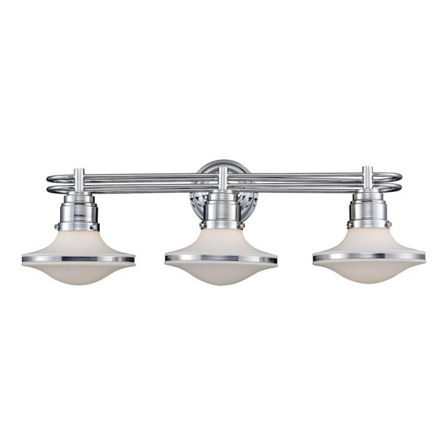 ElkGroup International 17052/3 Retrospective 3-Light Bath Bar In Polished Chrome