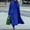 Blue, variant on Women Fashion Solid Loose Woolen Coat Warm Long Sleeve Style Coat Fall Clothes for Women Work Long Sleeve Shawl Tan Sweater Women Lime Cardigans for Women Sweaters for Women plus Size T C Max Womens