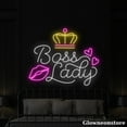 thumbnail image 2 of Glowneon Boss Lady Neon Sign, Boss Lady Led Light, Home Club Bar Decor, Party Decor, 2 of 5