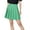 1-Green, variant on Womens High Waisted Pleated Tennis Skirt School A-Line Skater Skirts with Lining Shorts Black M