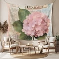thumbnail image 2 of Pink Vintage Floral Tapestry for Bedroom Wall Hanging Tapestry, Summer Botanical Retro Ceiling Backdrop Tapestries Poster Blanket Wall Decor for Teens Room Living Room Dorm 59" x 90", 2 of 8