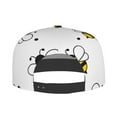 thumbnail image 5 of Adjustable Baseball Cap, cartoon bee Flat Bill Trucker Flat Brim Hats Dad Hat for Men Women - Snapback Hat Adjustable Size, 5 of 7