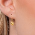 thumbnail image 3 of Gem Stone King 14K Yellow Gold Yellow Citrine Earrings for Women | 0.92 Cttw | Gemstone November Birthstone | Heart Shape 5MM, 3 of 6