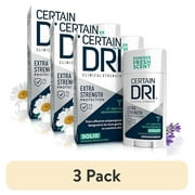 (3 pack) Certain Dri Extra Strength Clinical Antiperspirant, Sweat & Odor Control 1.7oz