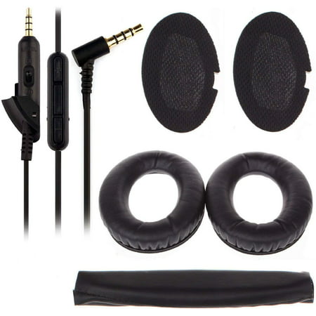 boses Around-Ear AE2, AE2i, AE2w Headphone Replacement Ear Pad + Headband Cover / Ear Cushion / Ear Cups / Ear Cover / Earpads Repair Parts / Headband Protector