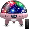 thumbnail image 2 of Baby Night Light Star Projector Night Light projector for Kids Room with Sound Machine White Noise Machine for Sleeping Soother Nursery Lamp 9 Natural Sounds 20 Lullabies Remote Control Timer, 2 of 4