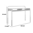 thumbnail image 5 of Work Surface Office Desk with 2 Compartments and Tubular Metal Frame, White and Chrome,Office Workstation, 5 of 6