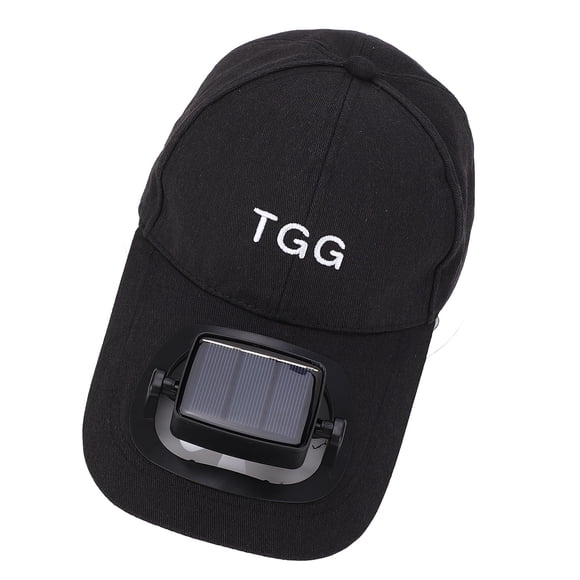 Gorra Para Ventilador Solar, Ala Ancha, Gorra De Béisbol Con Protección UV De Verano Con Ventilador Solar Para Deportes En La Playa Y El Jardín, , Ajuste Ajustable,