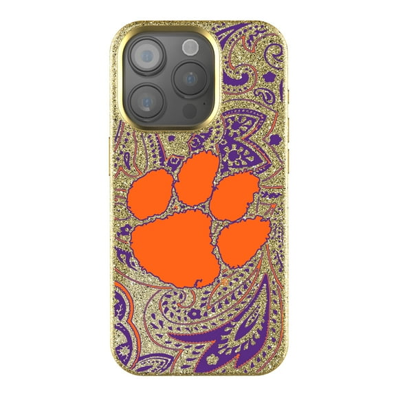Keyscaper Clemson Tigers Paisley Bling iPhone Case
