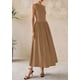 thumbnail image 3 of Vestido Maxi PRETTYGARDEN sin mangas patchwork kaki XXL, 3 of 8