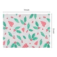 thumbnail image 3 of Unique Bargains Set of 4 Farmhouse Polyester Placemats for Dining Table Decor Red-Green, 3 of 6