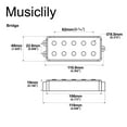 thumbnail image 2 of Artec MMC5 Ceramic Soapbar Style Bass Pickup Bridge Pickup 13K for 5-String MusicMan Style Bass, Black, 2 of 5