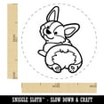 thumbnail image 2 of Pembroke Welsh Corgi from Behind Butt Dog Self-Inking Rubber Stamp Ink Stamper - Fuchsia Ink - Medium 1 Inch, 2 of 7