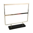 thumbnail image 1 of lionlar Personal Use Jewelry Display Stand Multi-layer Earring Stud Holder Marble Base, 2 Tier Black Base, 1 of 9