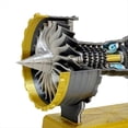 thumbnail image 2 of Modelo de Motor de Turbofán de Avión Trent900 Modelo de Motor de Turbofán de Alto Rendimiento Modelo de Motor en Miniatura Modelo de Juguete Amarillo, 2 of 5